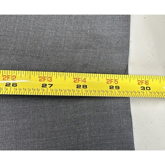 JF J.Ferrar Dress Pants 36x29 Mens Gray Flat Front Slash Pockets Slacks - Picture 7 of 9